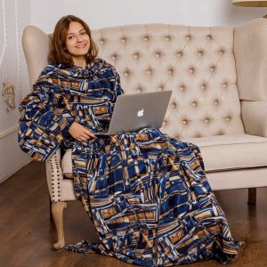 Плед с рукавами "Вода и песок", женский