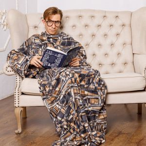 Плед с рукавами "Дерево и металл", мужской