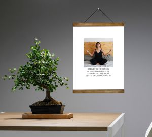 Персональный мотивационный постер с вашим фото (А3) + рамка