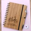 Деревянный блокнот с ручкой "Життя- це пригода"