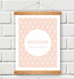 Постер на рождение девочки