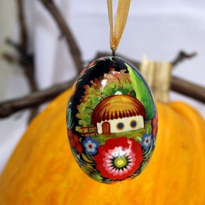 Пасхальное яйцо (писанка) "Українська хатинка"