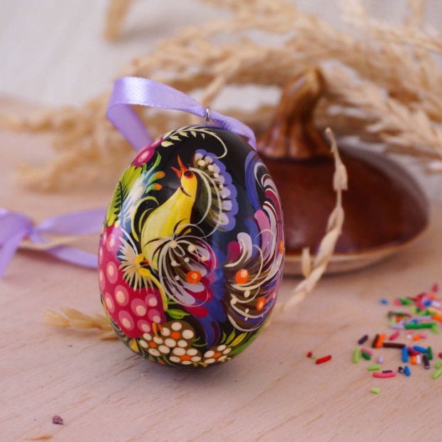 Пасхальное яйцо (писанка) с подвеской (06)