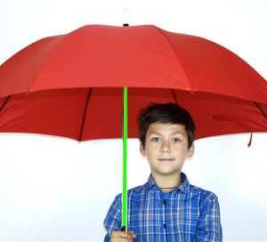 Зонт с подсветкой LED Джедай, красный